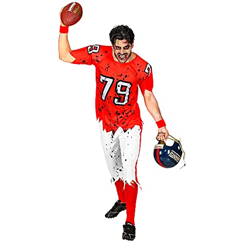 "ZOMBIE AMERICAN FOOTBALL PLAYER" (stuffed T-shirt, pants) - (L)