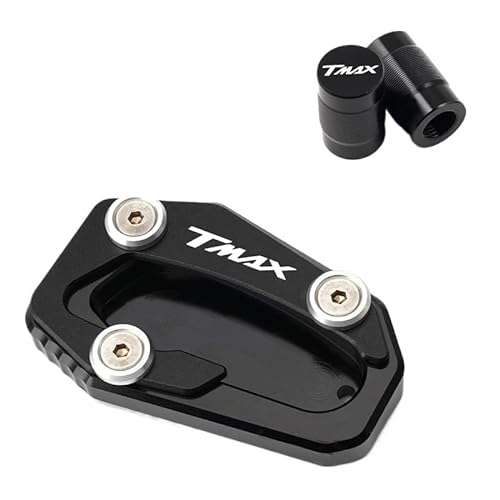 Motorrads Ständerpolster Verlängerung Für Yam&aha TMAX 530 560 SX DX TMAX530 TMAX560 Tech Max 2017-2022 Motorrad Ventil Kappe Kickstand Fuß Seitenständer Verlängerung Pad