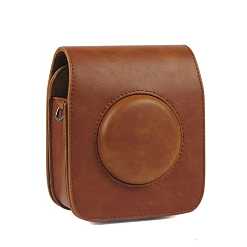 LORIER Kameratasche Schutzhülle Shell PU Leder Retro Schultergurt Tasche Fit for FUJIFILM Fit for Square SQ20 SQ10 Kamera Tasche (Color : B)