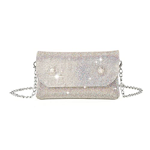 Abend Clutch Für Damen Glitzer Handtasche Schulter Crossbody Taschen Hochzeit Abschlussball Party Geldbörse Mit Abnehmbarer Kette