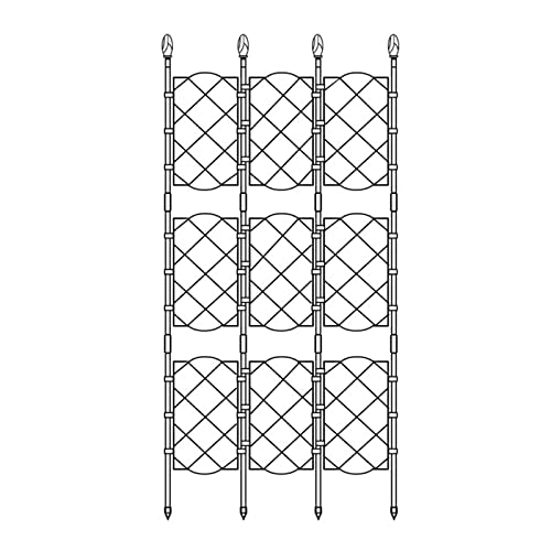 Rankgitter für den Garten, zum Klettern, rostfreies Eisen, Topfgemüse, Reben