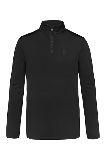 Protest Men 1/4-Reißverschluss REWILL 1/4 Zip Active top True Black XXL