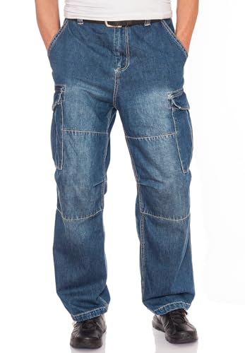 JET LAG Herren Cargo Jeans Relaxed Fit Cargohose, W36, L32