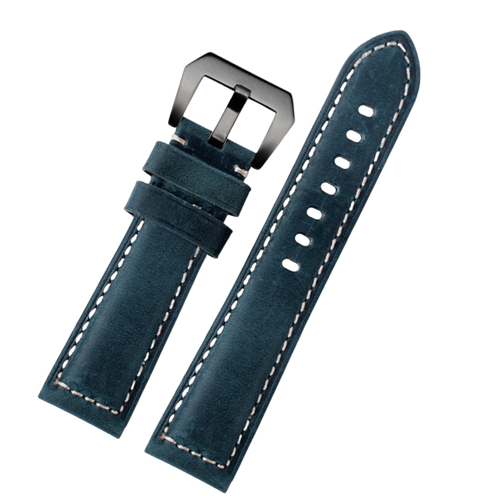 NEYENS Uhrenarmband aus echtem Leder, Retro-Stil, für Panerai PAM111 441, Rindsleder, 20 mm, 22 mm, 24 mm, 26 mm, 24 mm, Achat