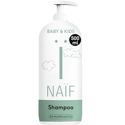 Naïf Pflegendes Shampoo - 500ml - für Baby und Kind - mit Kokosnuss - Natürliche Inhaltsstoffe - 100% Vegan