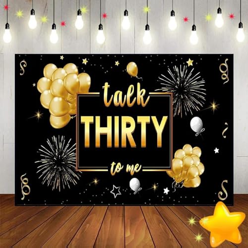 Alles Gute zum 30. Geburtstag Dekoration Fotografie Dekoration Fotografie Kulissen Spiel Foto Mann Roter Prinz Banner Vinyl Golden 210X150cm