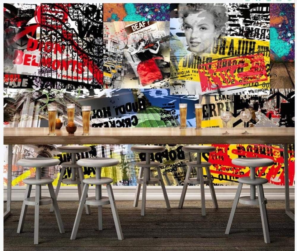 Abstrakte Architektur Figuren Graffiti 3D Tapete Poster Restaurant Schlafzimmer Wohnzimmer Sofa TV Dekorative Wand-350cm×256cm