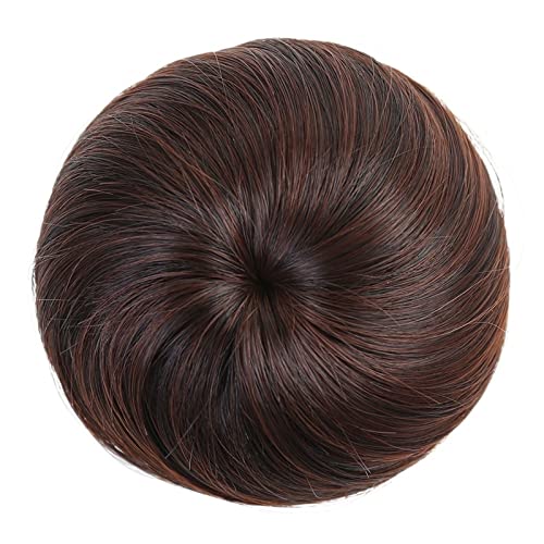 Haarknoten Gerade Pferdeschwanz-Haarteile mit Kordelzug for Frauen und Mädchen, synthetisches Chignon-Haar, Dutt-Clip-in-Haarverlängerungen, Haarteile mit Kordelzug Haarschmuck Damen (Color : 2M33)