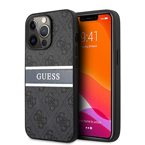 Guess GUHCP13L4GDGR hülle für iPhone13 Pro / 13 6,1" grau 4G Stripe