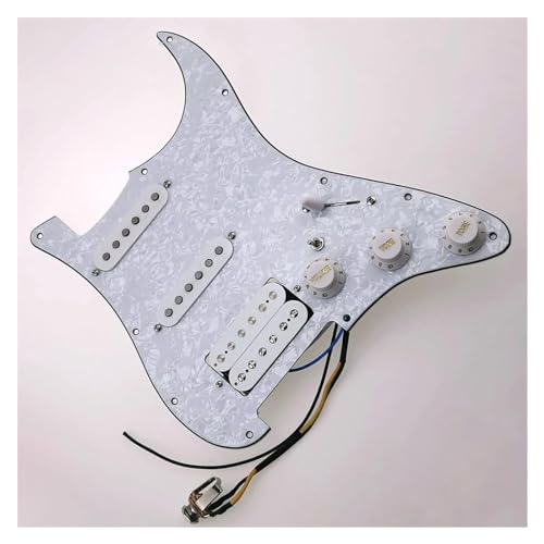 Standard-Pickguard-Tonabnehmer SSH-Stil, 7-Wege-Typ, voll beladenes Schlagbrett für E-Gitarre, exquisite Tonabnehmer-Komponente (Color : 3/4)