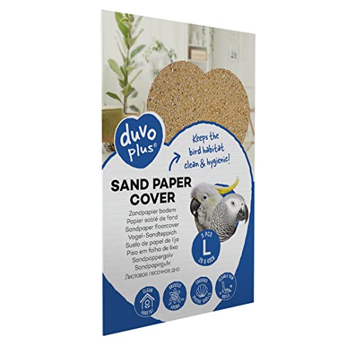 Duvoplus, Sandpapier Hintergrund L – 5 Stück – 28 x 43 cm, Vögel, Vögel