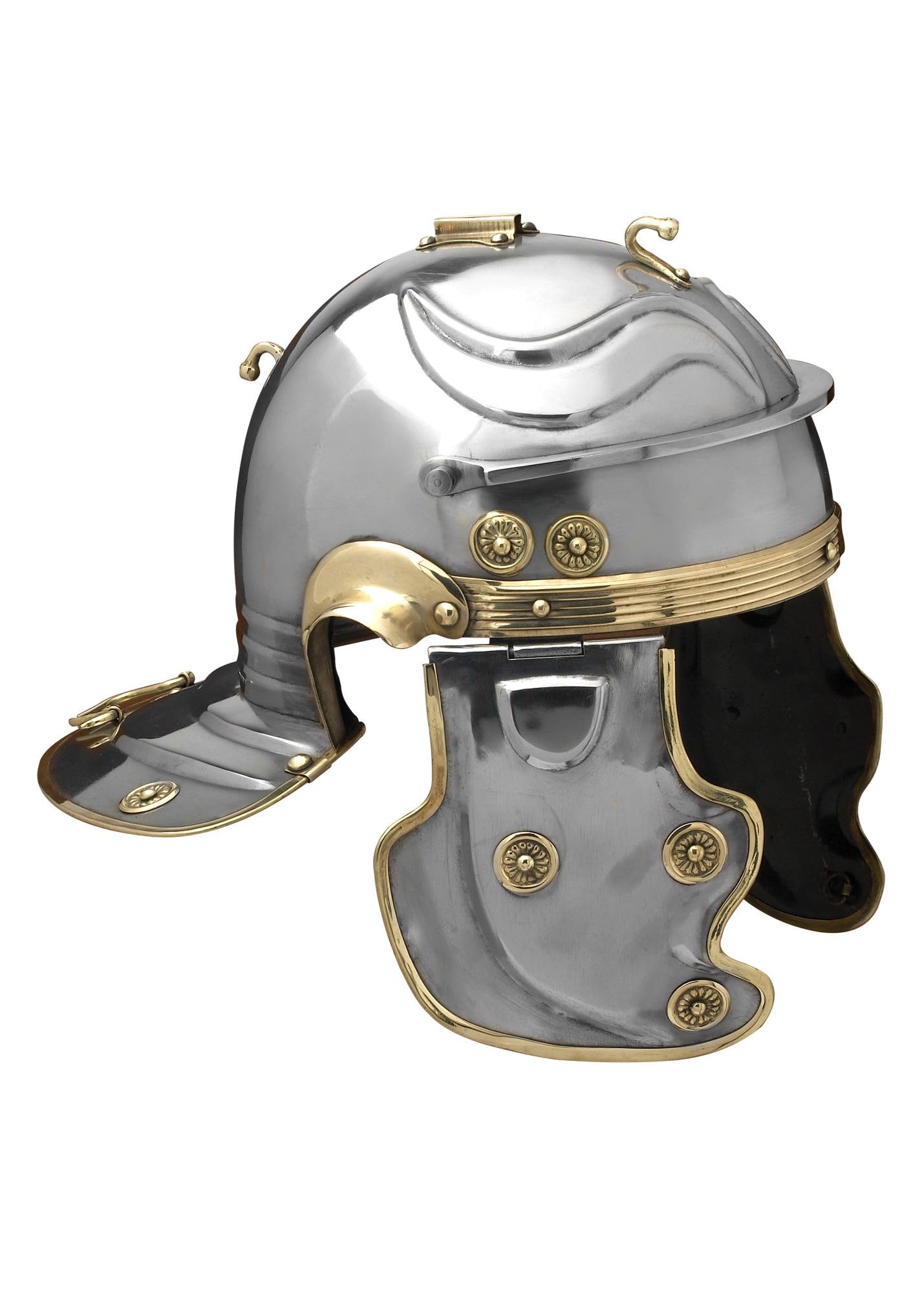 Imperial Gallic -G- Weisenau aus Stahl Dekohelm schaukampftauglich Ritterhelm LARP Wikinger