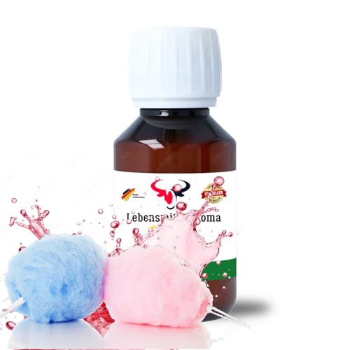 Zuckerwatte Konzentrat-Drops | hochkonzentriertes Aroma ohne Zucker | für Wassersprudler | Fertiggetränk | kalorienarm | Lebensmittel, Kochen, Backen, Hobby, Raumerfrischung uvm. (100 ml)