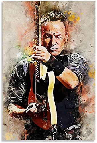 DIY 5d Diamant Malerei Kits FüR Erwachsene Und Kinder Bruce-Springsteen-Plakat Kreuzstich Art Kristall Strass Stickerei Painting 15.7"x19.7"(40x50cm) Kein Rahmen