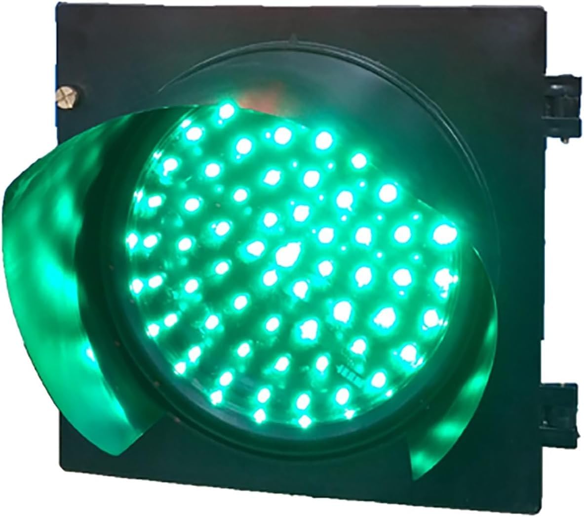 LED-Ampel, rot, gelb, grün, Ampel, 1 Ampel, Ampel, PC-Gehäuse, wasserdicht, IP65, industriell, Warnleuchte mit Spinnennetzlinse, Verkehrsschilder für Autos und Fußgänger, rot, 300 mm – 12 V