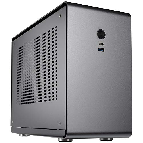 KOLINK Rocket V2 PC-Gehäuse, Mini-ITX Gehäuse, Aluminium, Gunmetal Grey (titangrau) (Rocket V2)