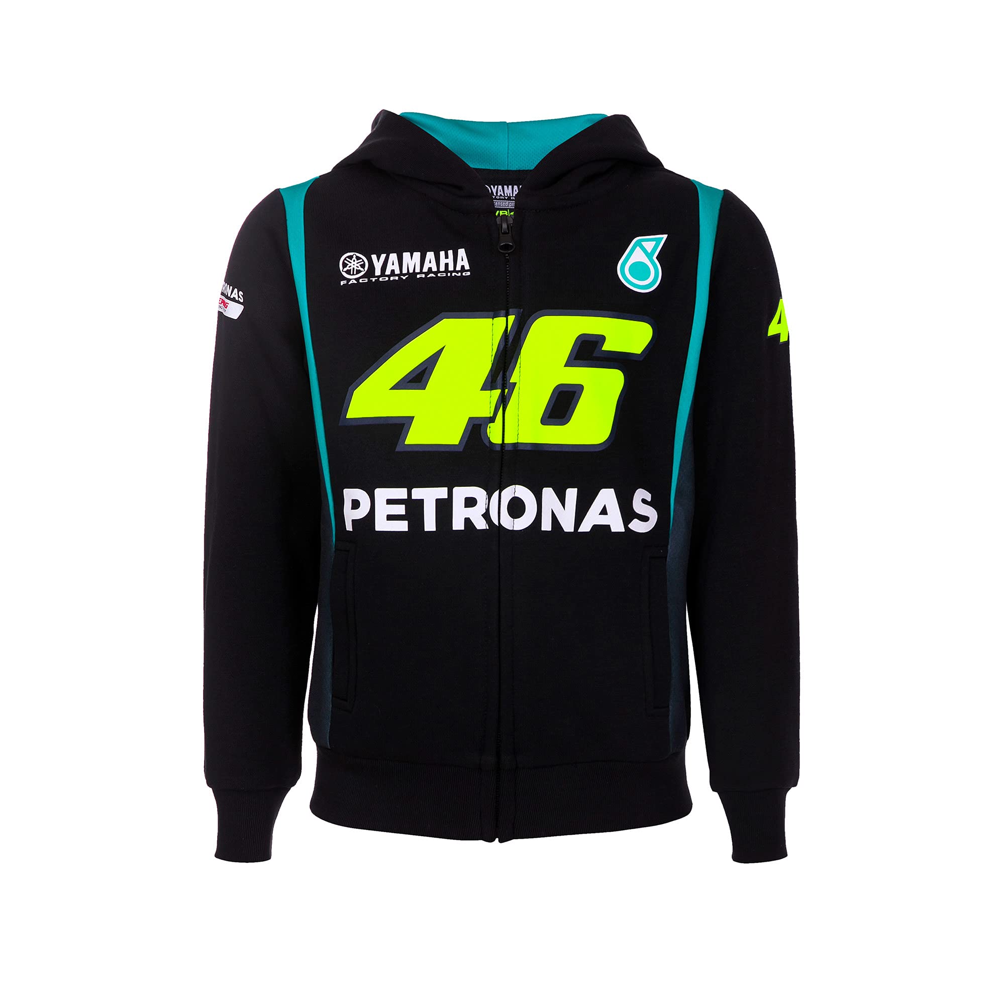 Valentino Rossi Sweatshirt Petronas Yamaha,Junge,6/7,Schwarz