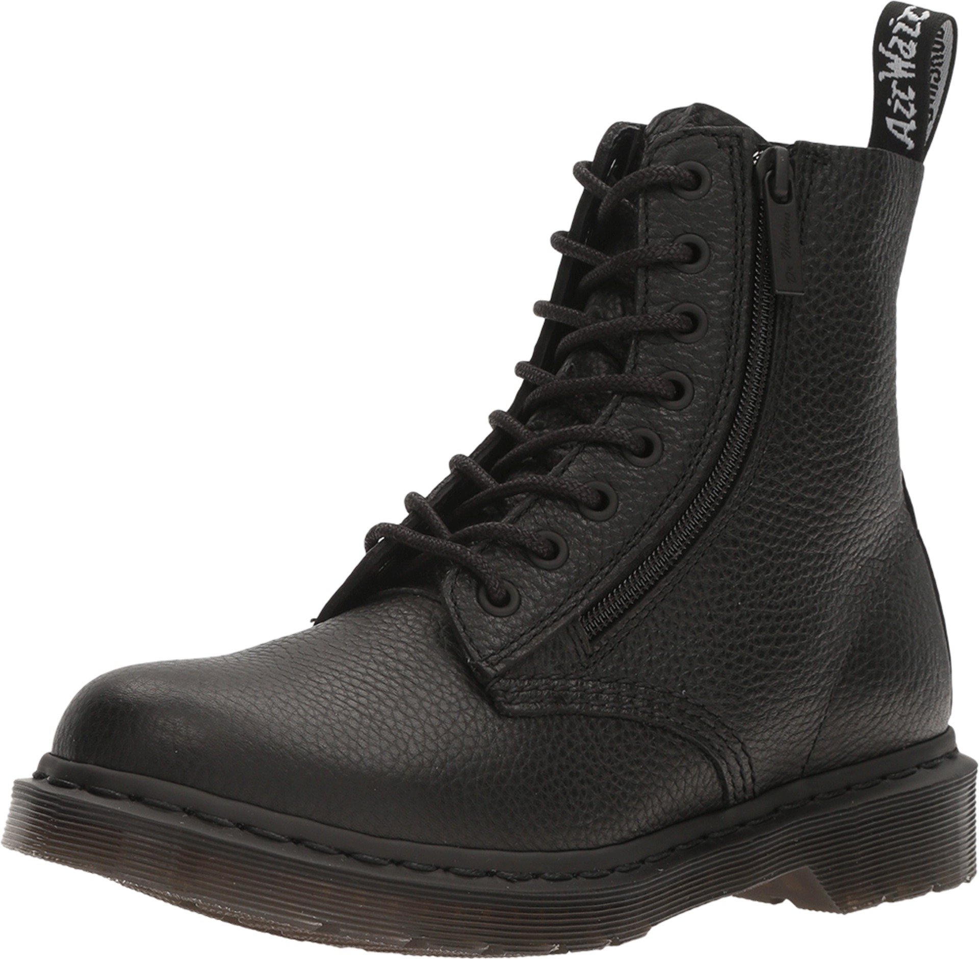 Dr. Martens Pascal W/Zip Kurzschaft Stiefel, Schwarz (Black Aunt Sally), 37 EU