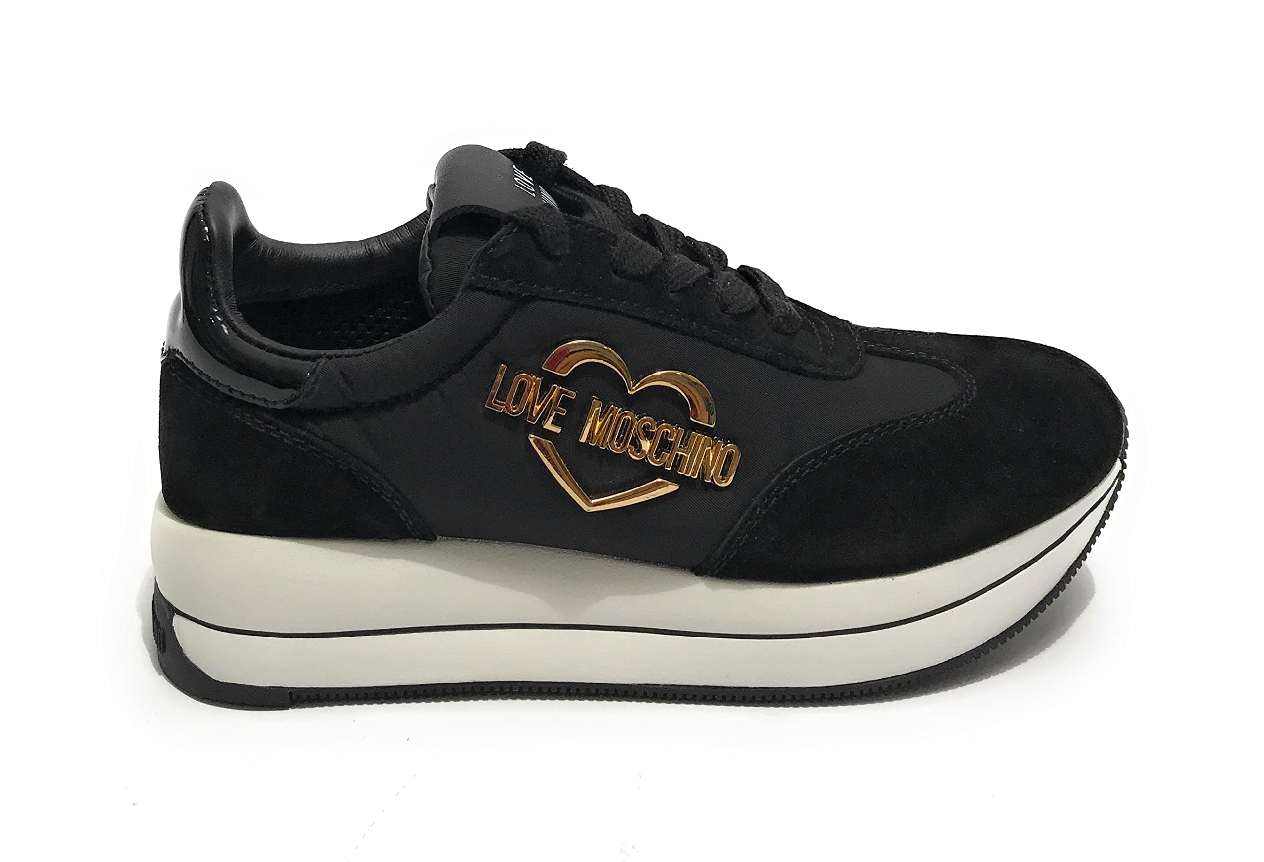 Love Moschino Damen Ja15074g1gin100a36 W.Sneakers, Schwarz, 36 EU