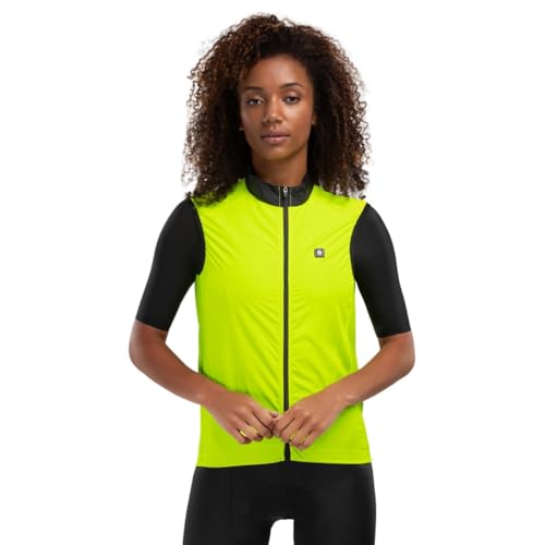 SIROKO - Fahrradweste Windstopper für Damen V1-W Langkawi - XL - Neongelb