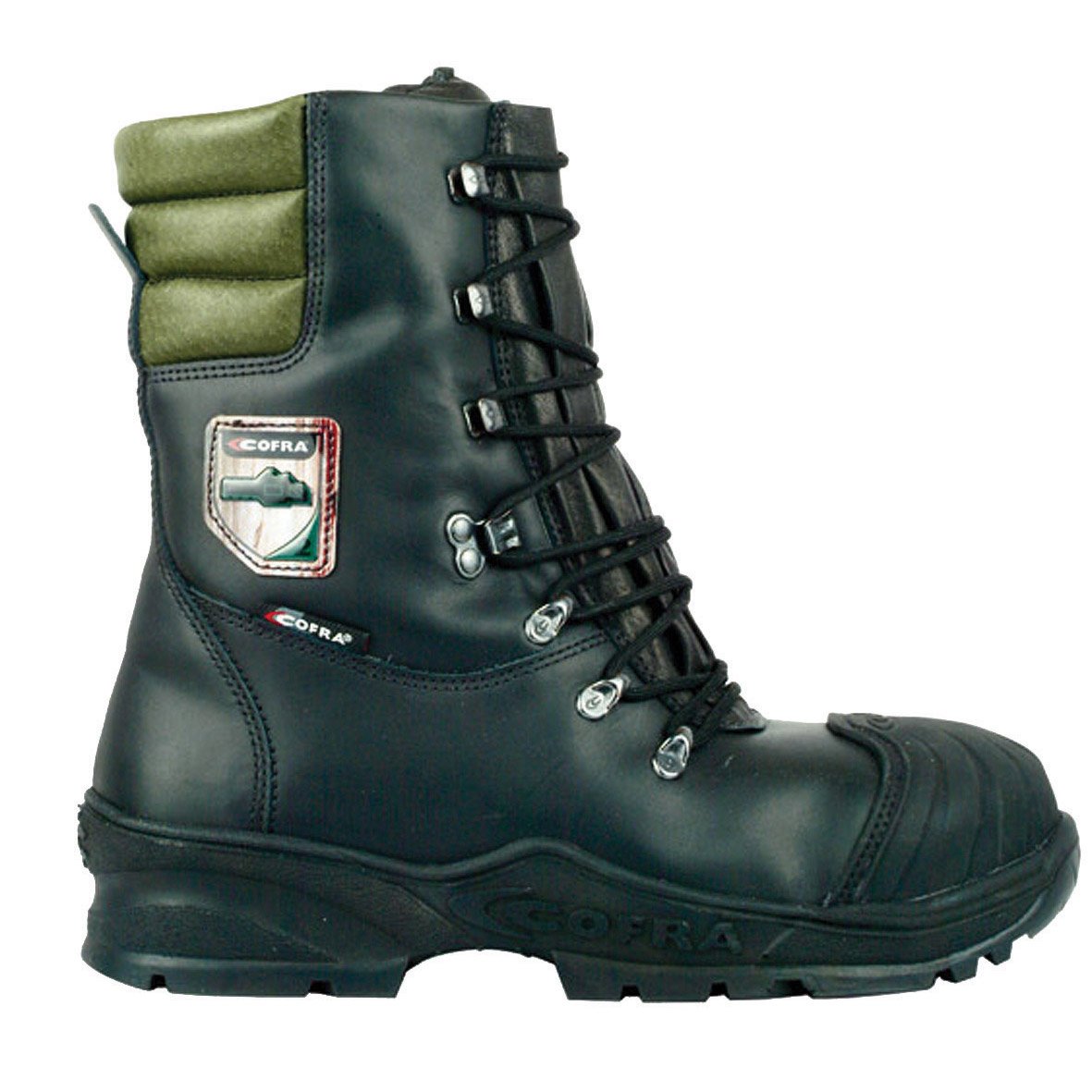 Cofra Forstarbeiter Schnittschutz-Stiefel Power, Sägeschutz Klasse 2, Größe 42, schwarz, 21500-000