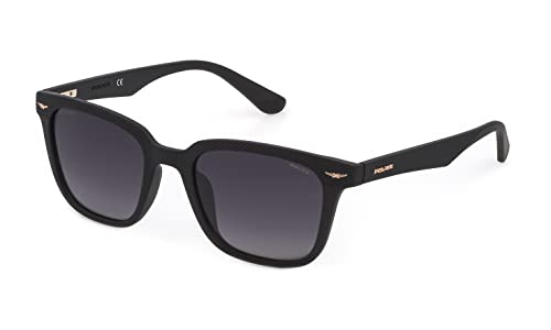 Police Unisex SPLE01 Sunglasses, Mattes Schwarz, 52