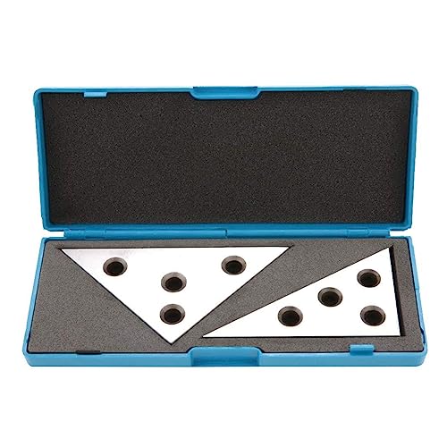 Leicht ablesbar, mehrfache Größe Endmaß, 2 Teile/satz Solide Winkel Platten Winkel Block Set 30-60-90 & 45-45-90 Präzision +/- 20 sekunden Winkel Block Gauge Maschinist Tool Leicht zu transportieren