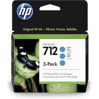 HP 712 3er-Pack Cyan DesignJet Druckerpatronen, 3ED77A 29 ml