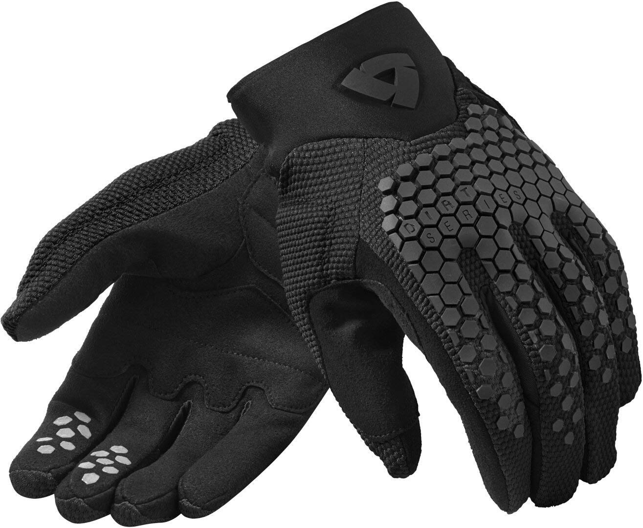 Revit Massif Motorradhandschuhe, schwarz, L