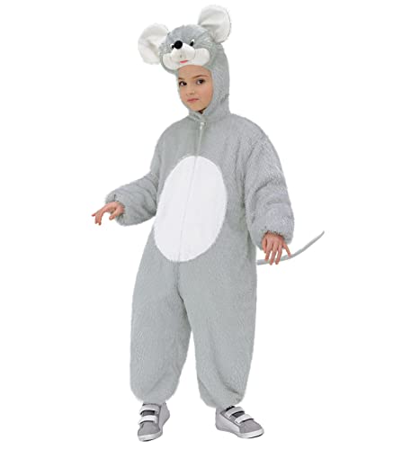 "FUNNY MOUSE" (hooded jumpsuit with mask) - (134 cm / 5-8 Years)