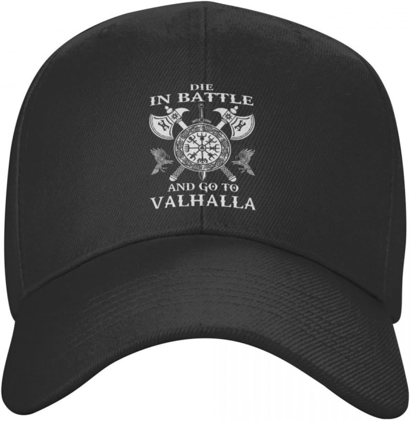 Baseballkappe Hiphop Sonnenhut After Viking Warrior Die in Battle and Go to Valhalla Baseball Cap Hip Hop Männer Frauen Verstellbarer Papa Hut Frühling Hysterese Caps Geschenk