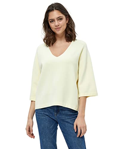 Peppercorn Women's Rosalia 3-4 Sleeve Pullover, Lemon Sorbet, XL