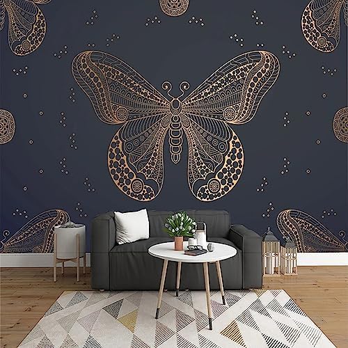 XLMING Einfacher Schmetterling 3D Tapete Home Dekoration Wohnzimmer Sofa Schlafzimmer Tv Hintergrund Wand-150cm×105cm