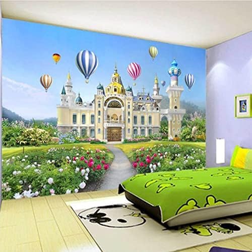 XLMING Kleine Prinzessin Fantasy Schloss Dekoration Kinderzimmer Küche Esszimmer Arbeitszimmer Wohnzimmer TV Hintergrund Wand 3D Tapete-430cm×300cm