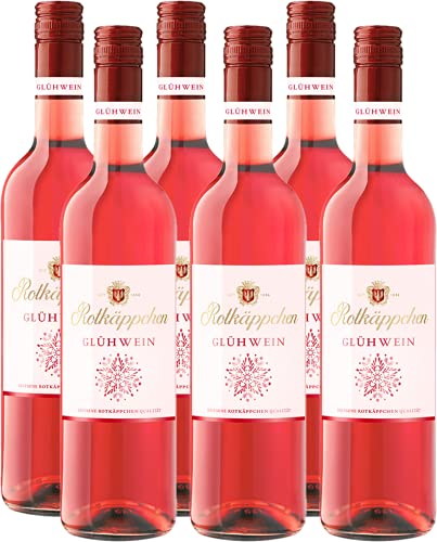 Rotkäppchen Qualitätswein Glühwein Rot hell (6 x 0,75l) – Aromatisch-winterlicher, rosé-farbener Glühwein in erlesener Rotkäppchen Qualität