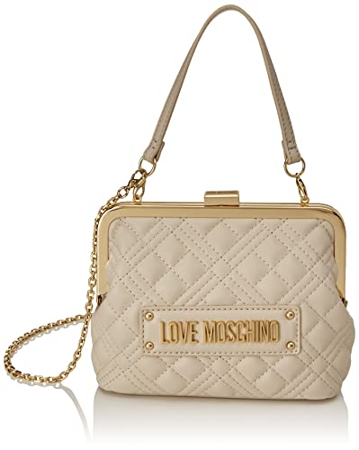 Love Moschino Damen Jc4011pp0gla0103 Handtasche, Ecru