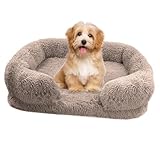 Große Hundebetten, Eier-Baumwoll-Haustiermatratze, Plüsch-Haustier-Hundesofabett mit waschbarem Bezug, orthopädische Couch, Haustierbett, Winter, warmes Katzenbett, Kuschelbett weich, Donut-Hundebett,