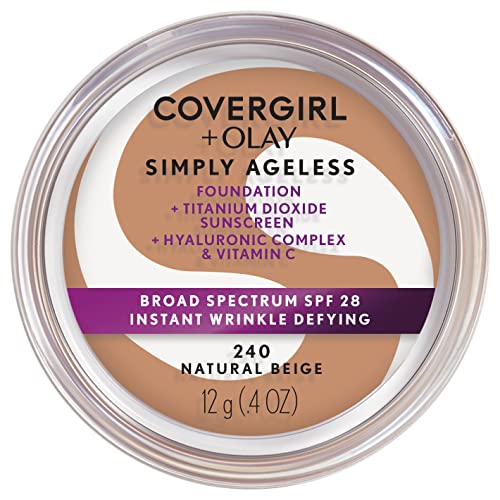 COVERGIRL - Olay Simply Ageless Foundation Natural Beige - 0.4 oz. (12 g)