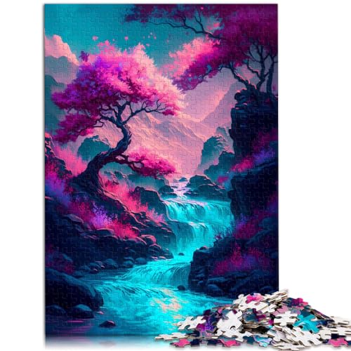 Puzzles Fantasie Natur Japan Puzzles 1000-teiliges Holzpuzzle, Spaß für zu Hause, Aktivitäten, Geburtstagsgeschenke, Reisegeschenke, 1000 Teile (50 x 75 cm)