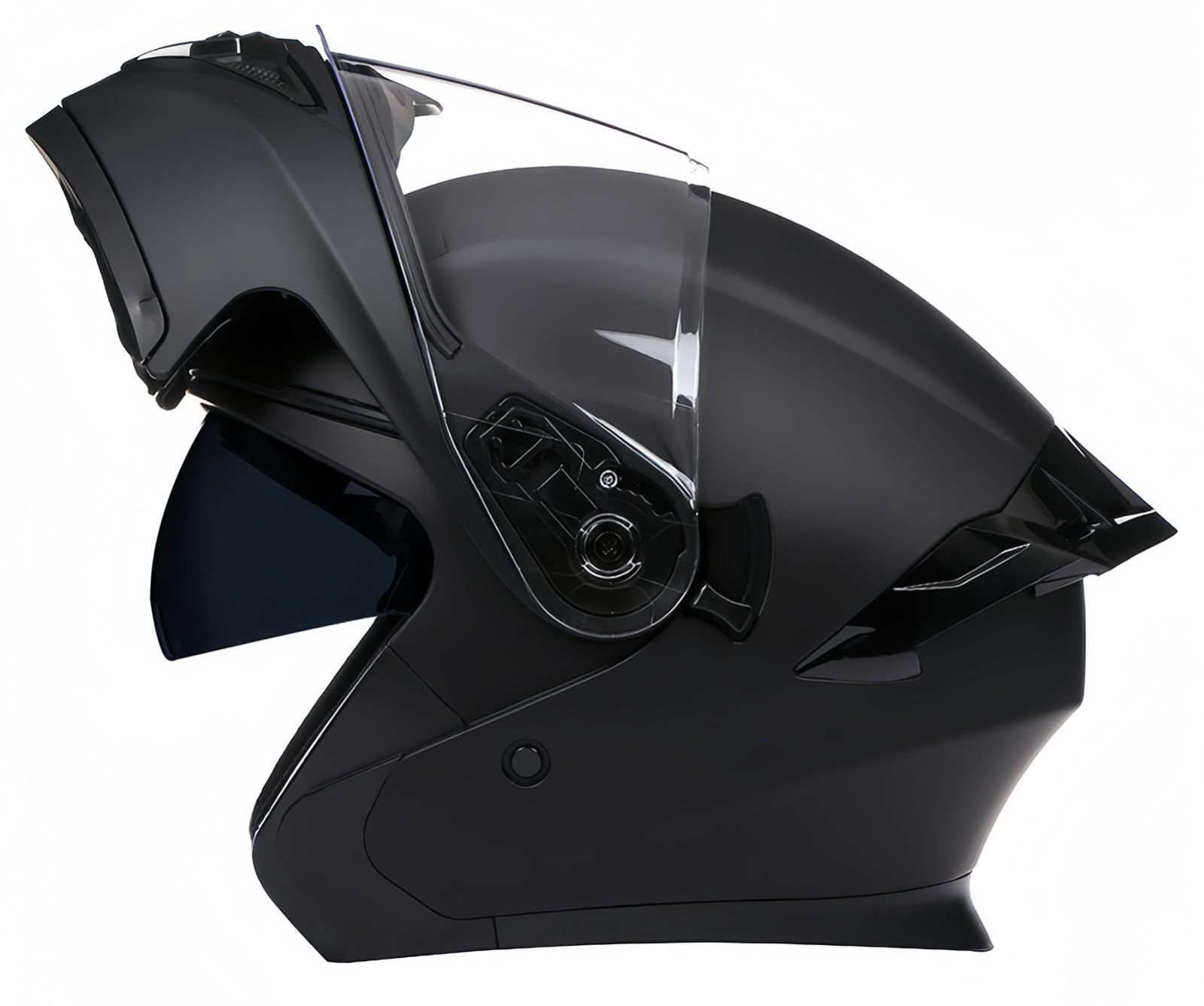 Modulare Motorradhelme, ECE/DOT-zugelassener integrierter Doppelvisier-Motorradhelm, für Erwachsene, Männer und Frauen F,M57-58CM