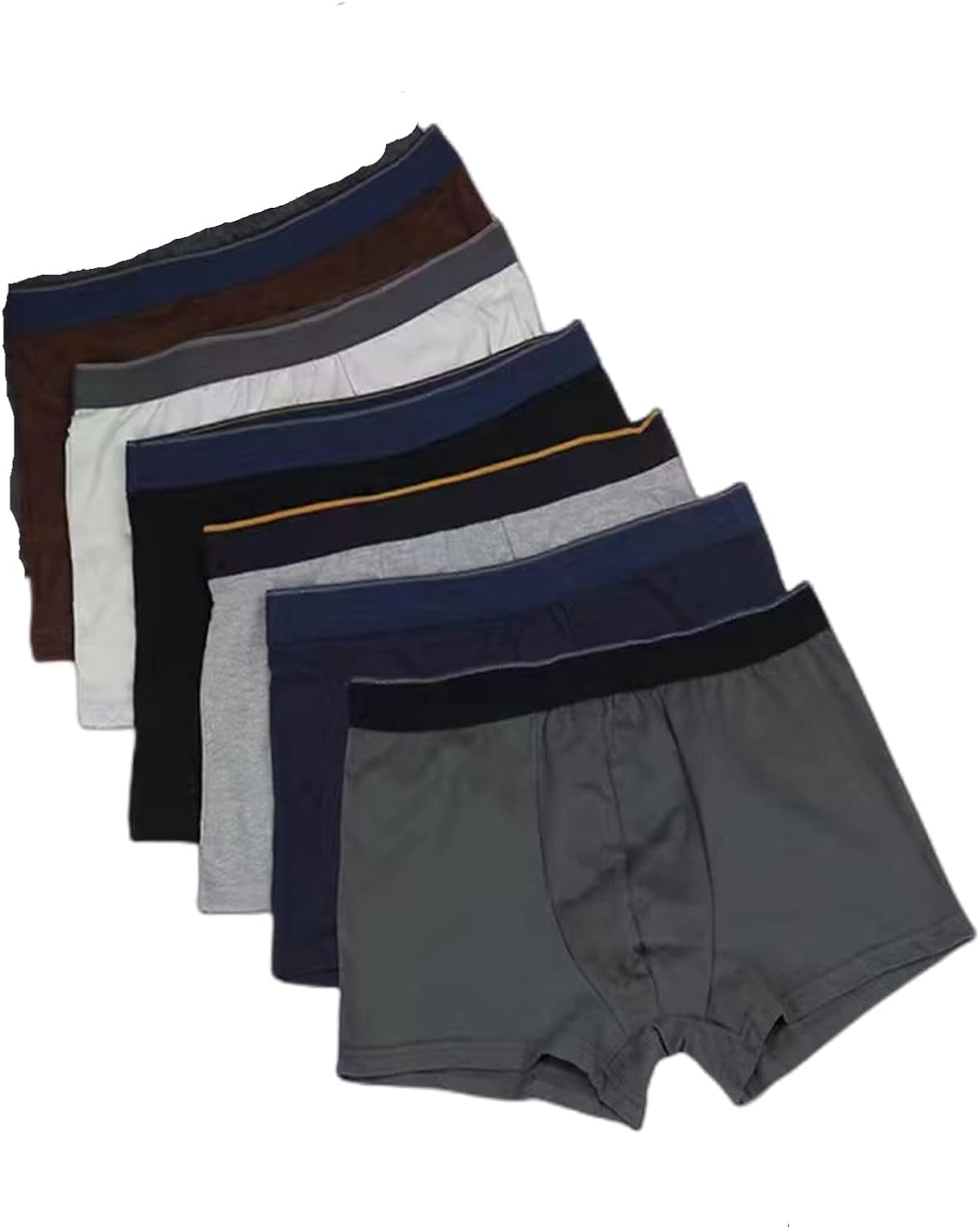 Unterwäsche für Herren, 6 Stück/Lot, 6XL, 5XL, 4XL, Übergröße, Baumwolle, Herren-Boxershorts, B, XXL