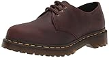 Dr. Martens Herren 1461 Flacher Slipper, Gewachstes Vollnarbenleder Kastanienbraun, 42 EU