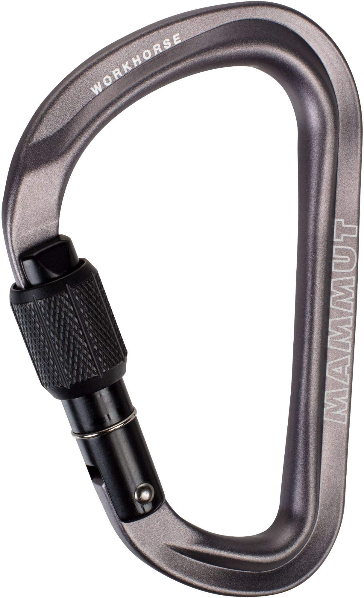 Mammut Mosqueton Workhorse HMS Screwgate Karabiner, Grau, Einheitsgröße