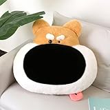 tYuNBd Niedliche große Nase Hund Plüsch Cuing Kissen Spielzeug weicher Plüsch Cartoon Husky Sofa Kissen Kissen Zimmer Dekoration für Kinder 40CM 1