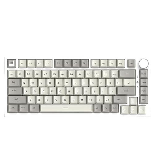 Bydezcon Gaming-Tastatur in voller Größe, Hintergrundbeleuchtung, leise, programmierbare Taste, kabelgebundene Tastatur für PC, Büro, mechanische Tastatur, Tastenlinienteilung, Gaming-Tastatur