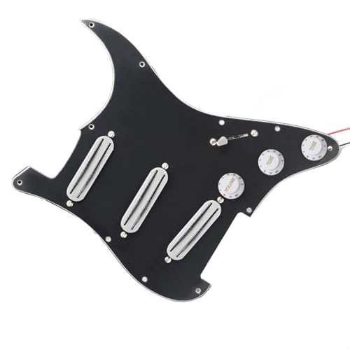 Standard-Pickguard-Tonabnehmer SSS Prewired Guitar Pickguard Mini Humbucker E-Gitarre Ersatzteile (Color : Q)