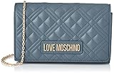 Love Moschino Damen Borsa Quilted Pu Denim Umhngetasche, Denimblau