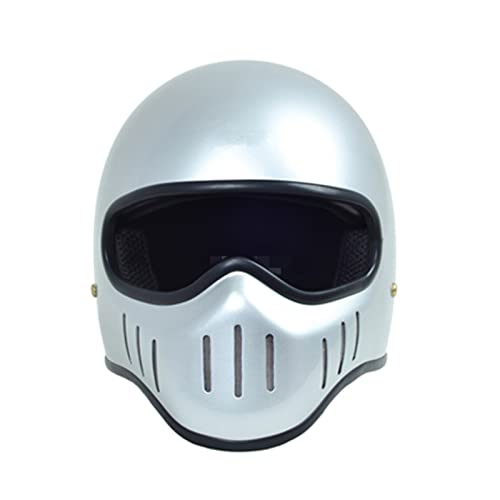 KEFFOR Retro Motorradhelm DOT/ECE-Zugelassen, Motocrosshelme Herren Damen, Vintage Integralhelme, ATV UTV Motorrad Offener Helm, Motorrad Open Face Helme (Color : F, Size : XXL=(63-64cm))