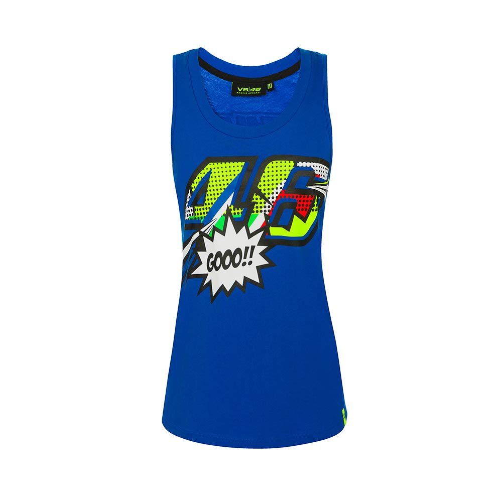 Valentino Rossi Muskelshirt Classic Pop Art,Frau,M,Türkis