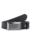 Cipo & Baxx Herren Leder Gürtel Belt Accessoire Design Muster Robust Schließe CG195 Schwarz Gr.95